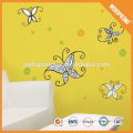 Customized useful repositionable diy leaves and butterfly home living wall sticker